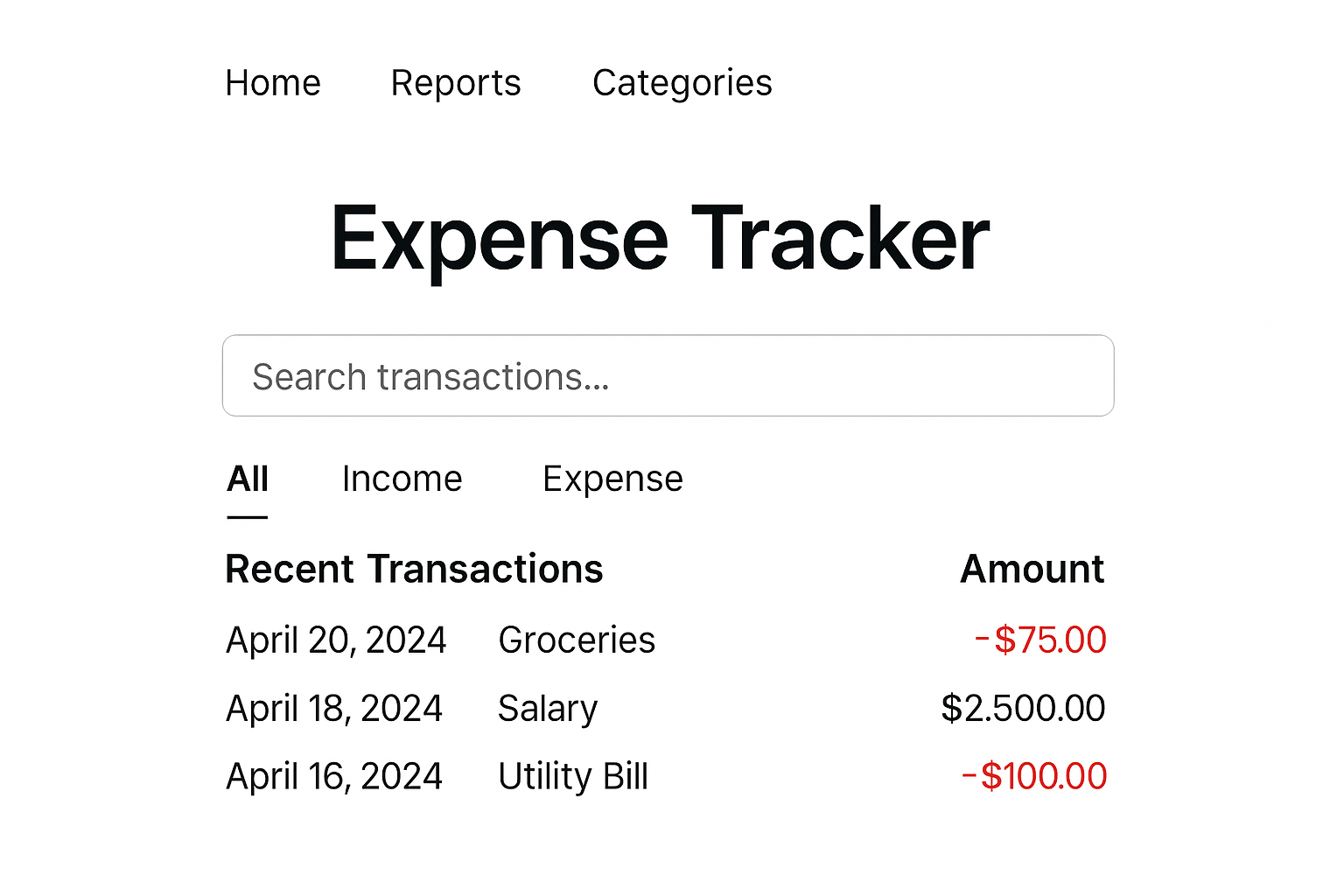 Expense Tracker